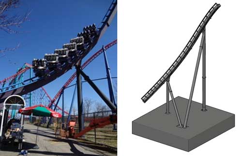 3D Model of roller coaster